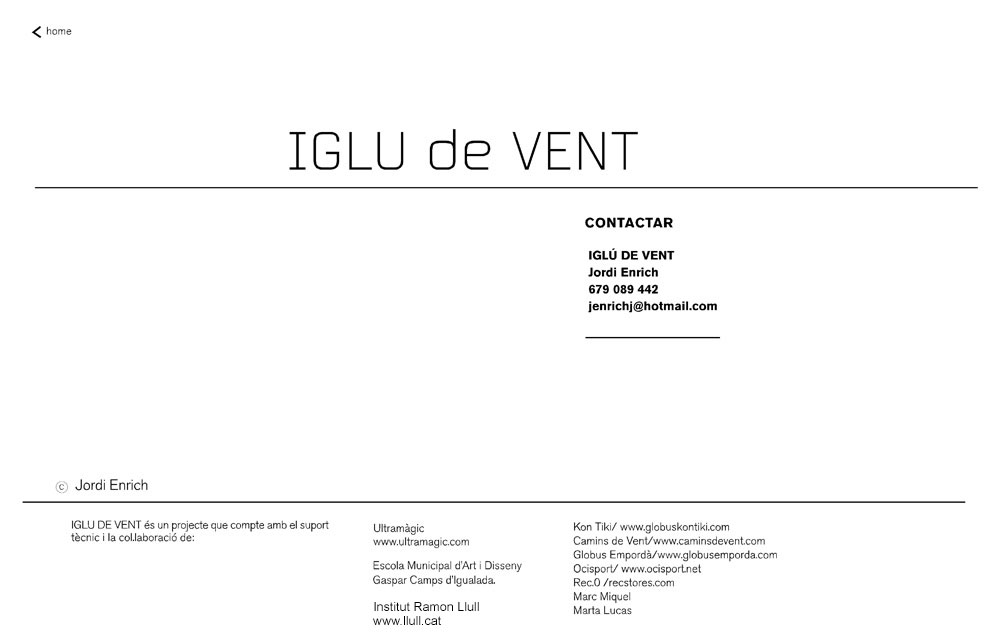 Iglú De Vent - Home